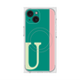 プレミアムスクエアケース with MagSafe［ オリジナル - initial color line - U green ］