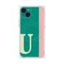 プレミアムスクエアケース with MagSafe［ オリジナル - initial color line - U green ］