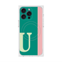 プレミアムスクエアケース with MagSafe［ オリジナル - initial color line - U green ］