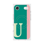 プレミアムスクエアケース with MagSafe［ オリジナル - initial color line - U green ］