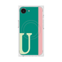 プレミアムスクエアケース with MagSafe［ オリジナル - initial color line - U green ］