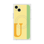プレミアムスクエアケース with MagSafe［ オリジナル - initial color line - U yellow ］
