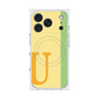 プレミアムスクエアケース with MagSafe［ オリジナル - initial color line - U yellow ］