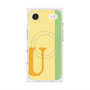 プレミアムスクエアケース with MagSafe［ オリジナル - initial color line - U yellow ］