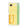 プレミアムスクエアケース with MagSafe［ オリジナル - initial color line - U yellow ］