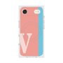 プレミアムスクエアケース with MagSafe［ オリジナル - initial color line - V pink ］