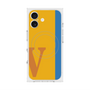 プレミアムスクエアケース with MagSafe［ オリジナル - initial color line - V orange ］