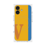 プレミアムスクエアケース with MagSafe［ オリジナル - initial color line - V orange ］