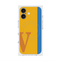 プレミアムスクエアケース with MagSafe［ オリジナル - initial color line - V orange ］