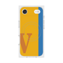 プレミアムスクエアケース with MagSafe［ オリジナル - initial color line - V orange ］