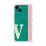 プレミアムスクエアケース with MagSafe［ オリジナル - initial color line - V green ］