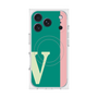 プレミアムスクエアケース with MagSafe［ オリジナル - initial color line - V green ］