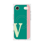 プレミアムスクエアケース with MagSafe［ オリジナル - initial color line - V green ］