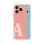 プレミアムスクエアケース with MagSafe［ オリジナル - initial color line - A pink ］