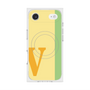 プレミアムスクエアケース with MagSafe［ オリジナル - initial color line - V yellow ］