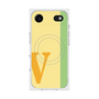 プレミアムスクエアケース with MagSafe［ オリジナル - initial color line - V yellow ］