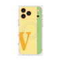 プレミアムスクエアケース with MagSafe［ オリジナル - initial color line - V yellow ］