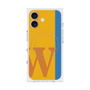 プレミアムスクエアケース with MagSafe［ オリジナル - initial color line - W orange ］