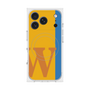プレミアムスクエアケース with MagSafe［ オリジナル - initial color line - W orange ］