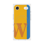 プレミアムスクエアケース with MagSafe［ オリジナル - initial color line - W orange ］