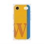 プレミアムスクエアケース with MagSafe［ オリジナル - initial color line - W orange ］
