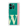 プレミアムスクエアケース with MagSafe［ オリジナル - initial color line - W green ］