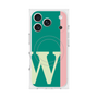 プレミアムスクエアケース with MagSafe［ オリジナル - initial color line - W green ］