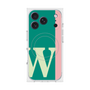 プレミアムスクエアケース with MagSafe［ オリジナル - initial color line - W green ］
