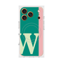 プレミアムスクエアケース with MagSafe［ オリジナル - initial color line - W green ］