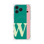 プレミアムスクエアケース with MagSafe［ オリジナル - initial color line - W green ］