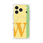 プレミアムスクエアケース with MagSafe［ オリジナル - initial color line - W yellow ］