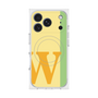 プレミアムスクエアケース with MagSafe［ オリジナル - initial color line - W yellow ］