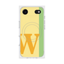 プレミアムスクエアケース with MagSafe［ オリジナル - initial color line - W yellow ］