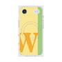 プレミアムスクエアケース with MagSafe［ オリジナル - initial color line - W yellow ］