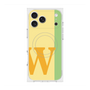 プレミアムスクエアケース with MagSafe［ オリジナル - initial color line - W yellow ］