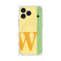プレミアムスクエアケース with MagSafe［ オリジナル - initial color line - W yellow ］