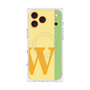 プレミアムスクエアケース with MagSafe［ オリジナル - initial color line - W yellow ］