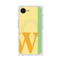 プレミアムスクエアケース with MagSafe［ オリジナル - initial color line - W yellow ］
