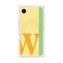 プレミアムスクエアケース with MagSafe［ オリジナル - initial color line - W yellow ］