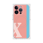 プレミアムスクエアケース with MagSafe［ オリジナル - initial color line - X pink ］