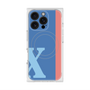 プレミアムスクエアケース with MagSafe［ オリジナル - initial color line - X blue ］