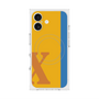 プレミアムスクエアケース with MagSafe［ オリジナル - initial color line - X orange ］