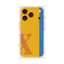 プレミアムスクエアケース with MagSafe［ オリジナル - initial color line - X orange ］