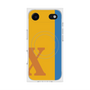プレミアムスクエアケース with MagSafe［ オリジナル - initial color line - X orange ］