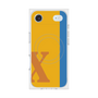 プレミアムスクエアケース with MagSafe［ オリジナル - initial color line - X orange ］