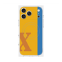 プレミアムスクエアケース with MagSafe［ オリジナル - initial color line - X orange ］