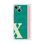 プレミアムスクエアケース with MagSafe［ オリジナル - initial color line - X green ］