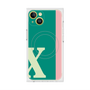 プレミアムスクエアケース with MagSafe［ オリジナル - initial color line - X green ］