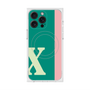 プレミアムスクエアケース with MagSafe［ オリジナル - initial color line - X green ］