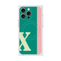 プレミアムスクエアケース with MagSafe［ オリジナル - initial color line - X green ］